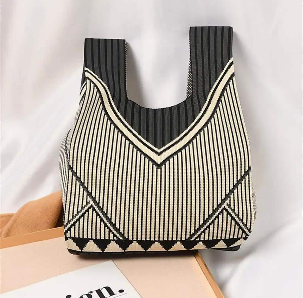 brinebuddy knitted bag knitting tote bag factory in China
