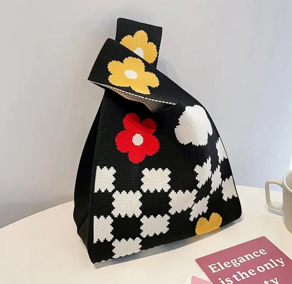brinebuddy knitted bag knitting tote bag factory in China