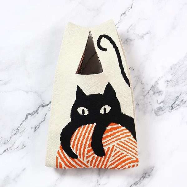 brinebuddy knitted bag knitting tote bag factory in China